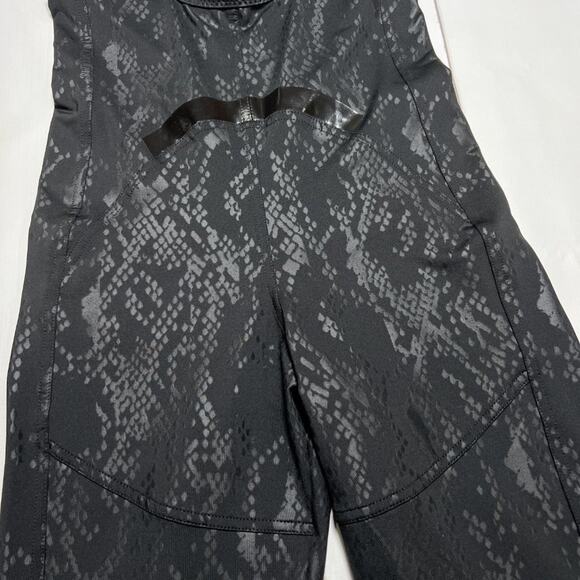 Adidas by Stella McCartney Bodysuit Train All-In-One SIZE XS Black Snake Print - Picture 8 of 13